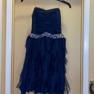 Navy Blue Sparkle cocktail dress